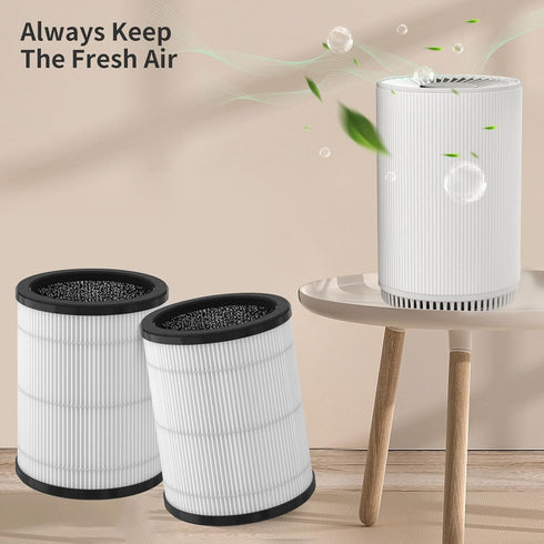 KJ80 True HEPA Replacement Filter Compatible with Druiap KJ80 Purifier, Compared to part# AF3080, 3-in-1 H13 True HEPA Filters?2-Pack?...