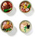Set of 4 Cute Food Fridge Magnets Anime Magnet for Refrigerator Whiteboard Locker Decoration Mini Magnetic Funny Food Play Toy for Home Dollhouse ...