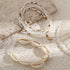 LIU JUN Boho Layered Shell Anklet Set, Gold Seashell Starfish Ankle Bracelets Beaded Foot Chain Beach Summer Foot Jewelry Accessories For Women Gi...