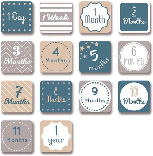 lulujo Baby’s First Year Milestone Blanket and Card Set | 40in x 40in (I Will Move Mountains)...