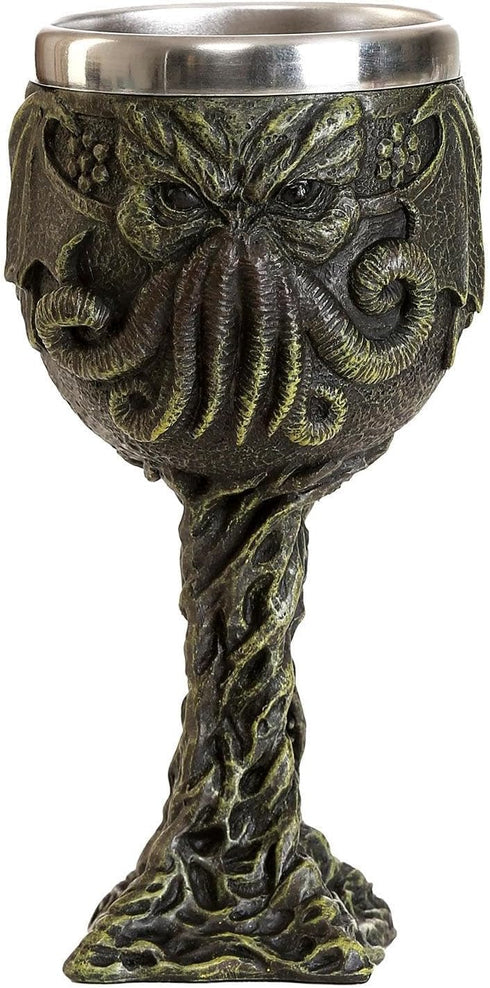 Pacific Giftware 6.75 Inches The Call of Cthulhu Cthulhu Octopus Resin Drinking Wine Goblet...
