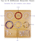 Favonuovy Bead Boards for Jewelry Making Bamboo Bracelet Making Bead Tray 5" 5.5" 6" 6.5" 7" 7.5" All in Inches Wooden Bracelets Sizer Measurement...