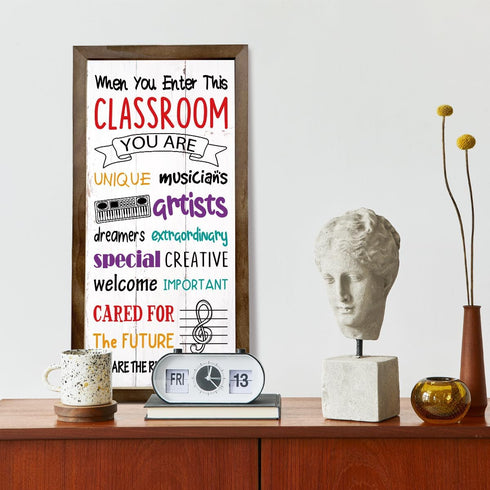Music Classroom Supplies, Music Classroom Frame Decor, Hanging Music Classroom Décor, Music Wood Wall Art, Music Education, Music Classroom Wall D...