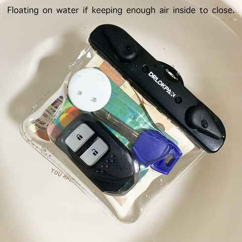 Submersible Waterproof Wallet Surf Dry Car Key FOB Case Bag 2Pack Waterproof Pouch Holder For Key Credit Door Ship Card Cash ID Driver Fishing Hun...