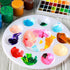 FANDAMEI 20 PCS Round Plastic Paint Tray Palettes, Paint Trays for Kids, Paint Palette Tray, Paint Palettes Paint Pallets with 10 Wells for Adults...