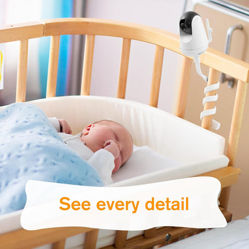 HiPP Baby Monitor Mount Camera Shelf Compatible with VAVA and Most Other Baby Monitors, Universal Flexible Baby Camera Holder, Securely Attaches t...