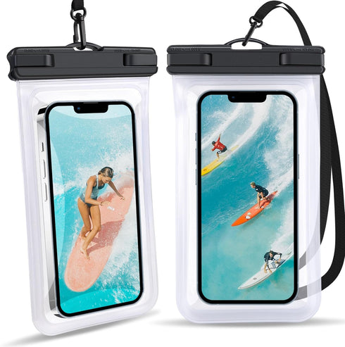 Waterproof Phone Pouch 2 Pack - IPX8 Waterproof Case for iPhone 15 14 13 12 Pro Max Plus Samsung Google Pixel, Up to 7.2 inch- Underwater Dry Bag ...