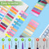 2800pcs Book Tabs for Annotating, Writable Morandi Translucent Page Markers Sticky Tabs, Repositionable Book Flags Strip, Annotation File Index Ta...