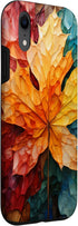 iPhone XR Maple Leaf Multicolored Fall Symbol Cover Phone Case...