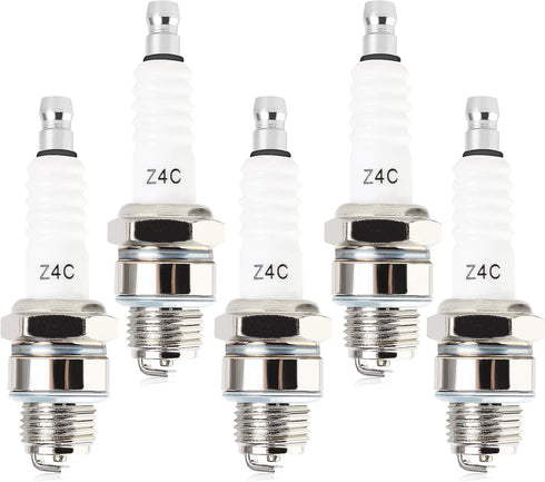 5pcs Spark Plug Z4C for 49cc 50cc 66cc 70cc 80cc 2-Stroke Engine Motorized Bicycle Moped Scooter Yamaha JOG50 90 ZX50 DIO50 Suzuki AG100 QJ50 DX10...