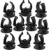 OIIKI 10 PCS Aquarium Heater Suction Cups with Clips, Air Hose Tube Holders Clamps for Fish Tank (Black)...