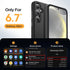 Diaclara Designed for Samsung Galaxy S24 Plus Case 6.7 Inch, Tempered Glass Screen Protector + Camera Protector Shockproof Protective Phone Case -...