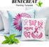 BENECREAT Ribbon Pattern Plastic Painting Stencils Templates, 12x12 inch Ribbons Wings Butterflies Heart Breast Cancer Prevention Theme Stencils f...