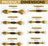 measuring spoons set,of 8-piece stainless steel magnetic gold-colored, double-sided, with, kitchen utensils for measuring and weighing dry and liq...