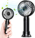 HandFan Mini Portable Handheld Fan, 3-Speeds USB Rechargeable Pocket Fan with Natural Wind Mode, Small Desk Fan for Travel Office Hot Flashes Outd...