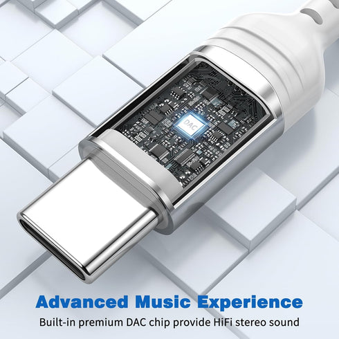USB C Wired Headphones for Samsung Galaxy S24 S23 Ultra S22 S21, HiFi Stereo Type C Earbud Magnetic Earphone Microphone Volume Control for Apple i...