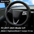 for 2017-2025 Tesla Model Y/Juniper Steering Wheel Cover Decorative,Fit Model 3/Highland Suede Steering Wheel Cover Protection Interior Auto Non S...