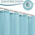 AooHome Extra Long Shower Curtain 72x78 Inch, Fabric Shower Curtain Liner for Hotel with Hooks, Weigthed Hem, Water Repellent, Blue...