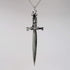 Sword with Engraved Handle Medieval Rennaissance Pendant Necklace...