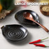 Spoon Rest for Stove Top, 6.1" Large Ceramic Spoon Holder for Kitchen Counter Decor, Heat-Resistant Cooking Utensil Rest, Coffee Spoon Holder, Bla...