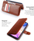 OCASE Compatible with iPhone 11 Wallet Case with Card Holder, PU Leather Flip Case with Kickstand and Magnetic Closure, TPU Shockproof Interior Pr...