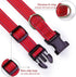 Reflective Dog Collar with Buckle Adjustable Safety Nylon Collars for Small Medium Large Dogs, Red XL...