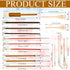 15pcs Pottery Glaze Brushes, Wood Long Handle Artist Fan Paint Ceramic Brushes Set Art Painting Tools for Acrylic Watercolor Pottery Oil Painting ...