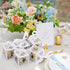 50PCS Baptism Favor Boxes, 2.2''x2.2''x2.2''Laser Cut Favor Boxes with 50 Ribbons for Baby Shower Favors Baptism Decorations First Communion Party...