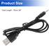 uxcell USB Replacement Charger Cable, Fast Charging Cord DC 2mm Small Pin, Flexible Plug Barrel Connector 70cm Portable Cable for Nokia N78 N79 52...