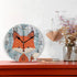 senya Wall Clock Brown Fox Silent Non Ticking Operated Round Easy to Read Home Office School Clock...
