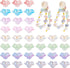 Craftdady 400Pcs Acrylic Flower Spacer Bead Caps 8 Colors Floral Bead Charms 5-Petal Plant Cute Bead End Caps for Women DIY Crafts Earrings Bracel...