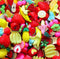 Zhiheng Random Random 30 Pack Cute Candy Plastic Beads Fruit Dessert Ice Cream Resin Charms Slices Flatback Buttons for Handcraft Accessories Scra...