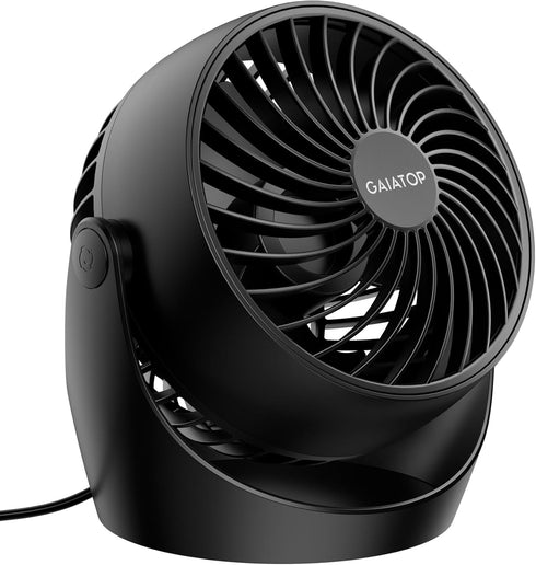 Gaiatop Air Circulator Fan, Portable Desk Fan Table Fan Dorm Fan, 5-Inch Small Fan 3 Speed with 360° Adjustable Tilt Energy-Saving Quiet Fan for H...