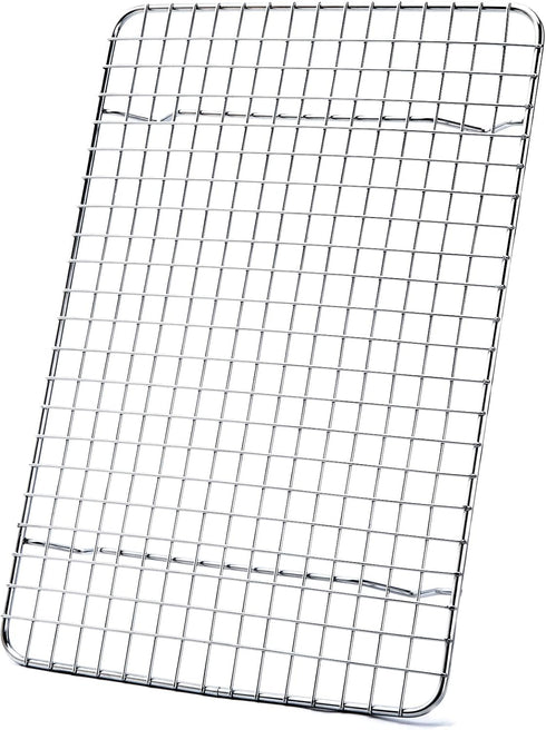 Aisoso Cooling Rack For Baking, Baking Rack with 18/8 Stainless Steel Bold Grid Wire, Multi Use Oven Rack Fit Quarter Sheet Pan, Oven and Dishwash...