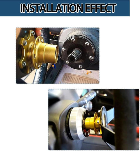 1 PC Car Steering Wheel Quick Release Kit, 3.34" x 2.75" High-strength Steel Snap-on Boss Wheel Hub Heightening Adapter, Repair Modification Acces...
