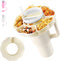 Snack Bowl for Stanley 40 oz Tumbler with Handle, Stanley snack tray Compatible with Stanley Cup 40 oz, Silicone Snack Ring for Stanley Cup, Snack...