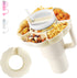 Snack Bowl for Stanley 40 oz Tumbler with Handle, Stanley snack tray Compatible with Stanley Cup 40 oz, Silicone Snack Ring for Stanley Cup, Snack...