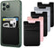 SHANSHUI Card Holder for Back of Phone, 5 PCS Double Cloth Slim Stretchy Phone Pocket Pouch Stick on ID Credit Card Wallet Compatible for iPhone 1...
