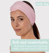Brook + Bay Spa Headband for Washing Face - Makeup & Skincare Face Wash Head Band - Face Mask Towel Terry Hair Band for Women - Pink...