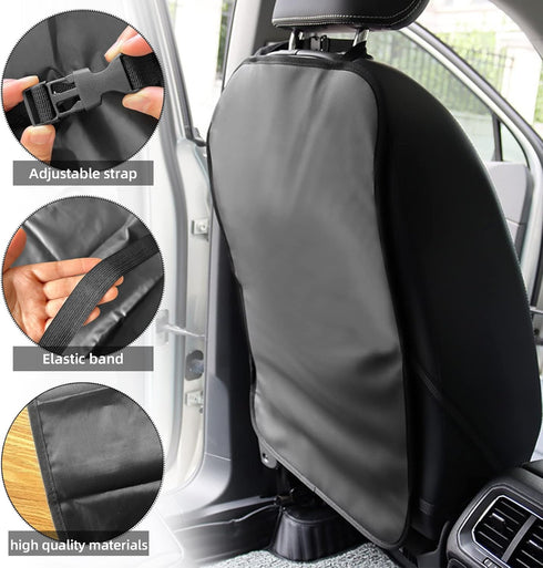 2PCS Back Seat Protector for Car, Quality Car Kick Mats, Waterproof Car Seat Protection from Dirt, Vehicle Back Seat Kids Safety Accessories, Univ...