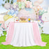 Chiffon Table Runner 1 Piece 27x120 Inches Pink Rustic Sheer Fabric for Wedding Baby Shower Birthday Party Cake Table Decoration...