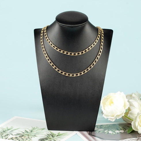 YOUBEIYEE 10 Meters Aluminum Jewelry Making Chains Bulk Delicate Embossed Curb Link Chain Gold Plated Chain on Spool with Jewelry Making Supplies...