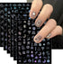 JMEOWIO 10 Sheets Moon Star Aurora Nail Art Stickers Decals Self-Adhesive Pegatinas Uñas Cute Nail Supplies Nail Art Design Decoration Accessories...