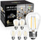 BRIMAX 6 Pack 2W LED Light Bulbs, Plastic LED Filament Bulb, 2700K Warm White, Equivalent to 11w/20w/25w, E26 Medium Base, S14 Edison Light Bulbs ...