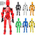 Lucky 13 Action Figures - (Assembly Completed) Titan 13 Action Figure, T13 Action Figure 3D Printed Multi-Jointed Movable,Desktop Decorations for ...