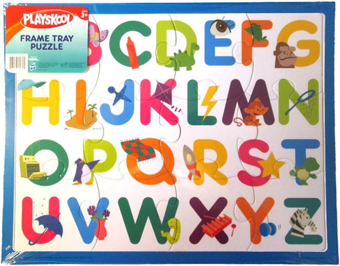 PLAYSKOOL 14" x 11" 12 Piece Letter Puzzle with Frame Tray (2 Pack) Great Gift!...