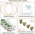 Embroidery Kit for Beginners with Hummingbird Pattern and Instructions,4 Pack Cross Stitch Kits,2 Wooden Embroidery Hoops,Threads and Needles,Need...