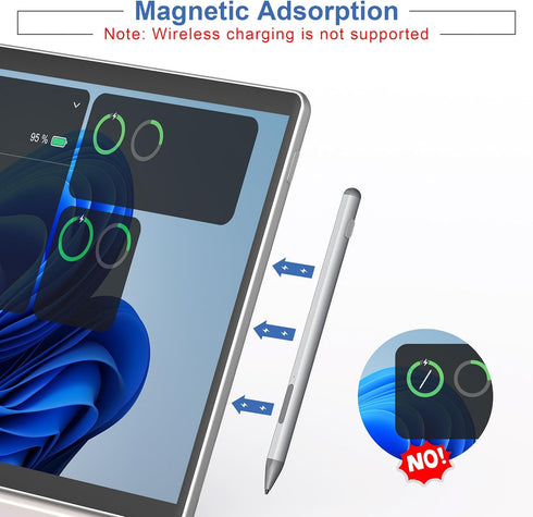 2024 New Surface Pen for Microsoft Surface Pro 11/10/9/8/7/6/5/4/3/X,Surface Go/Book/Studio/Laptop,4096 Pressure Sensitivity Windows Stylus Pen,US...