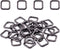 Swpeet 60Pcs 1/2 Inch - 13mm Gun-Black Metal Rectangle Ring, Webbing Belts Buckle Metal Rings for for Belt Bags DIY Accessories Keychains Belts an...