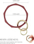 Mymazn Silicone Bangle Key Ring Bracelet Keychain holder for Women Girls Gift Wristlet Round Keyring...